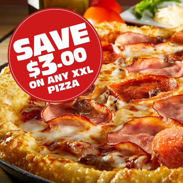 $3 off Any XXL Pizza!